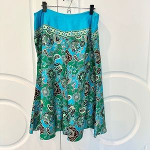 Banana Republic silk scarf Y2K skirt size L/XL